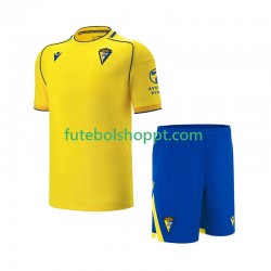 Camisola Júnior Cádiz CF Principais Equipamento 2025-2026 Manga Curta