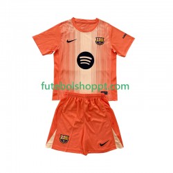 Camisola Júnior FC Barcelona Guarda-redes Quarto Equipamento 2025-2026 Manga Curta