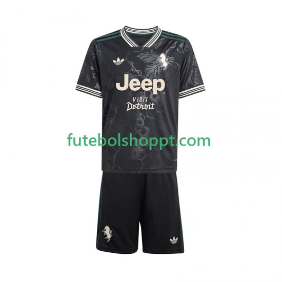 Camisola Júnior Juventus Terceiro Equipamento 2025-2026 Manga Curta