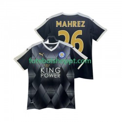 Camisola Homem Leicester City MAHREZ 26 2014 2015 Retro Alternativa Equipamento Manga Curta
