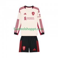 Camisola Júnior Liverpool Alternativa Equipamento 2025-2026 Manga Comprida