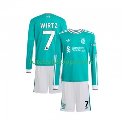 Camisola Júnior Liverpool Florian Wirtz 7 Terceiro Equipamento 2025-2026 Manga Comprida Camisola Júnior Liverpool Florian Wirtz 7 Terceiro Equipamento 2025-2026 Manga Comprida