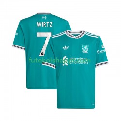 Camisola Homem Liverpool Florian Wirtz 7 Terceiro Equipamento 2025-2026 Manga Curta