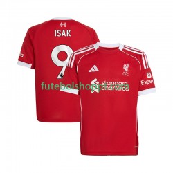 Camisola Homem Liverpool ISAK 9 Principais Equipamento 2025-2026 Manga Curta