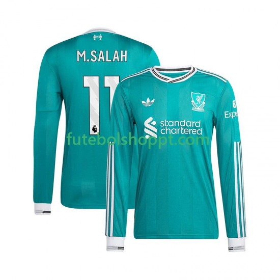 Camisola Homem Liverpool Mohamed Salah 11 Terceiro Equipamento 2025-2026 Manga Comprida