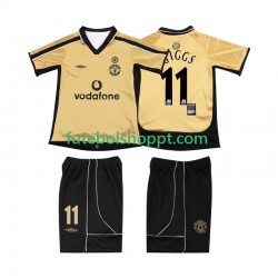 Júnior Manchester United GIGGS 11 Anniversary Football Shirt 2001 Terceiro Equipamento 2002 Manga Curta