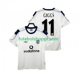 Camisola Homem Manchester United GIGGS 11 2000 2001 Retro Alternativa Equipamento Manga Curta
