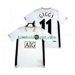 Camisola Homem Manchester United GIGGS 11 -2007 Retro Alternativa Equipamento 2006 Manga Curta