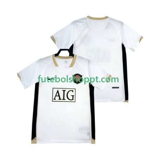 Camisola Homem Manchester United -2007 Retro Alternativa Equipamento 2006 Manga Curta