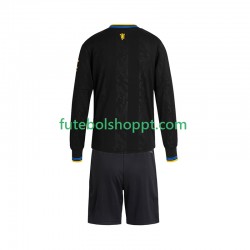 Camisola Júnior Manchester United Terceiro Equipamento 2025-2026 Manga Comprida