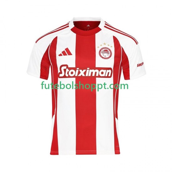 Camisola Homem Olympiacos Principais Equipamento 2025-2026 Manga Curta
