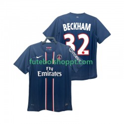 Camisola Homem Paris Saint-Germain BECKHAM 32 2012 2013 Retro Principais Equipamento Manga Curta