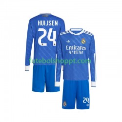 Camisola Júnior Real Madrid Huijsen 24 Terceiro Equipamento 2025-2026 Manga Comprida Camisola Júnior Real Madrid Huijsen 24 Terceiro Equipamento 2025-2026 Manga Comprida
