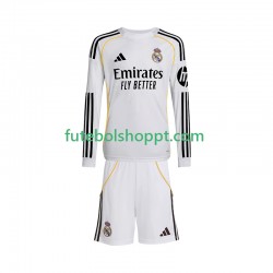 Camisola Júnior Real Madrid Principais Equipamento 2025-2026 Manga Comprida
