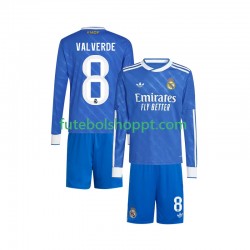 Camisola Júnior Real Madrid Valverde 8 Terceiro Equipamento 2025-2026 Manga Comprida
