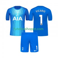 Camisola Júnior Tottenham Hotspur Guglielmo Vicario 1 Guarda-redes Alternativa Equipamento 2025-2026 Manga Curta